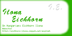 ilona eichhorn business card